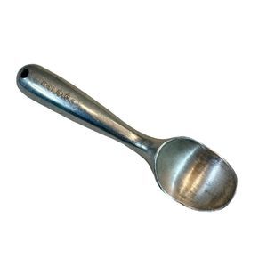 Vintage Nuroll Roldip Aluminum Ice Cream Scoop Gray 1920s-40s Classic Design